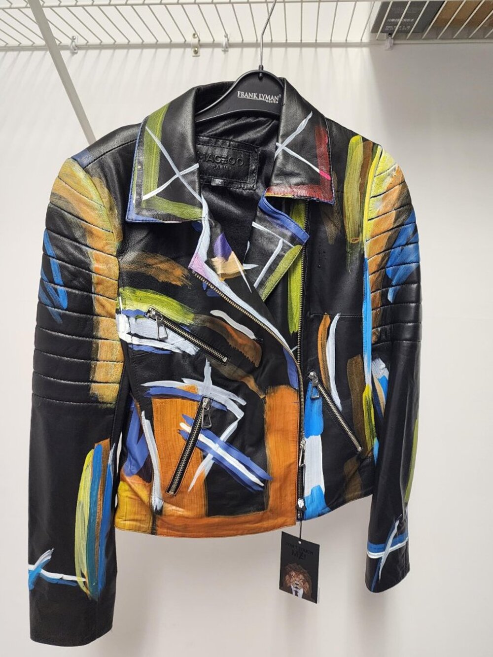 Maceoo Paris hand‑painted leather jacket - Women's Small (2)